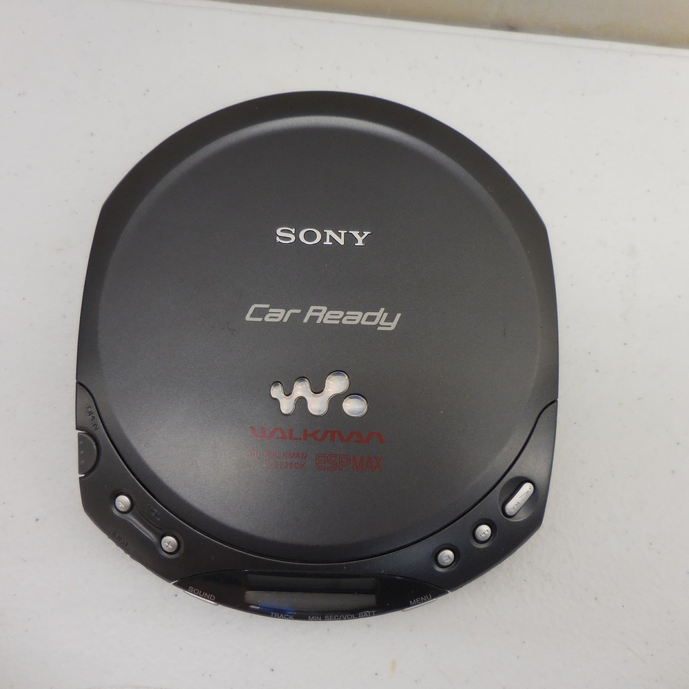 Sony Walkman D-E226CK Portable CD Player Car Ready ESPMAX Gray Tested